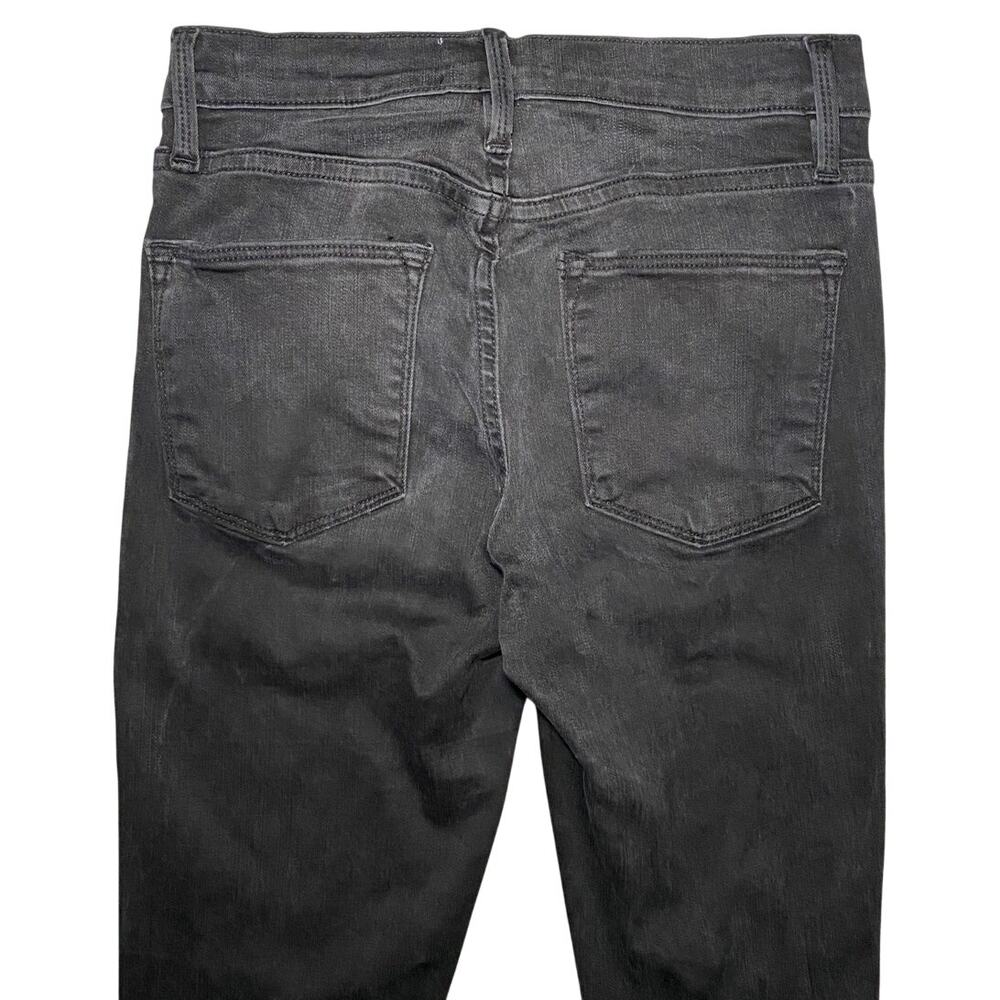 FRAME - Le High Skinny Crop Jeans - Black Size 25 - Picture 2 of 11